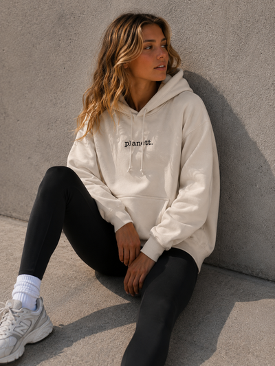 Bone Oversized Heavy Hoodie