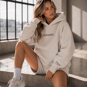 Bone Oversized Hoodie