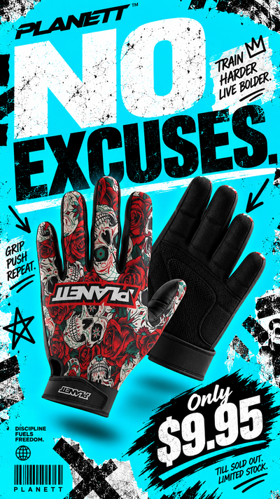 Skulls & Roses Ride Glove