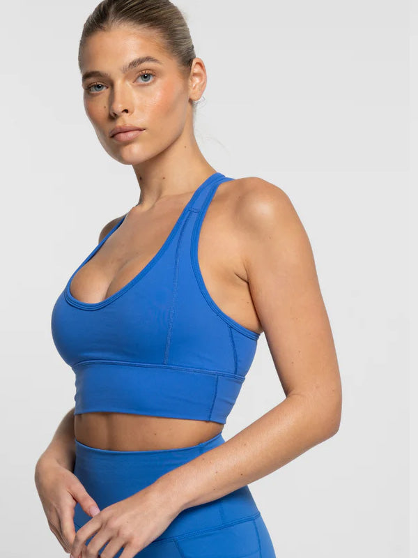 Electric Blue Classic Crop - Activewear