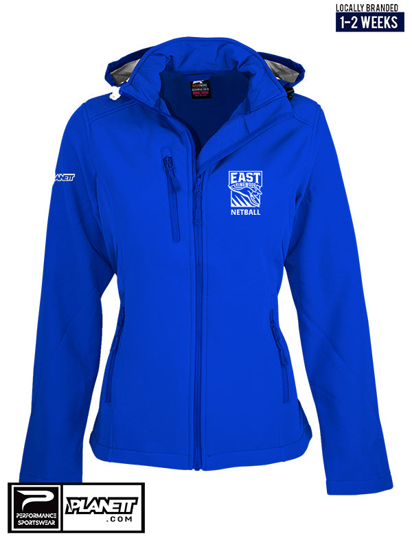 ER NETBALL Ladies Softshell Jacket - Merchandise