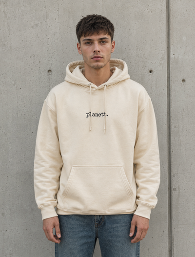 Ecru Oversized Heavy Hoodie