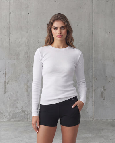 Organic Rib L/S Tee | Women