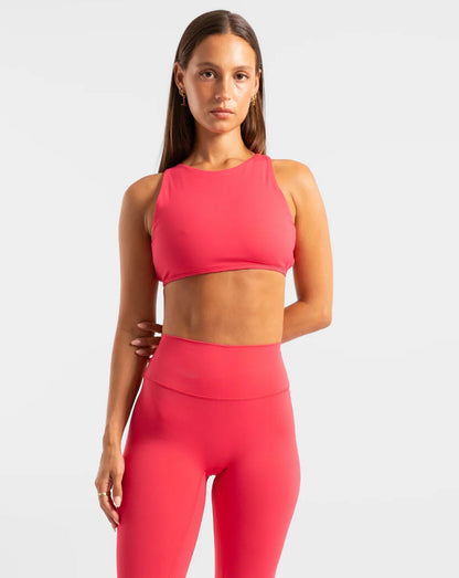 Raspberry Backless Crop Tank - Activewear