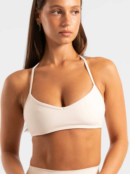 Off White Halter Crop - Activewear