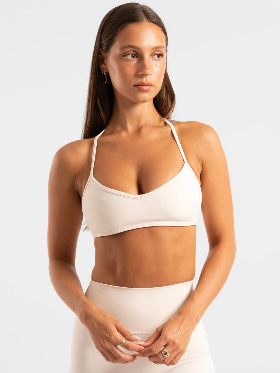 Off White Halter Crop - Activewear