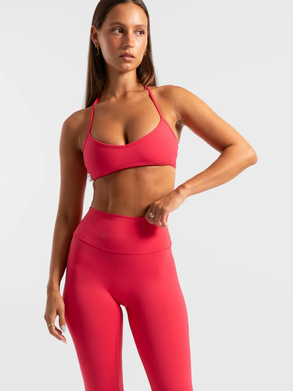 Raspberry Halter Crop - Activewear