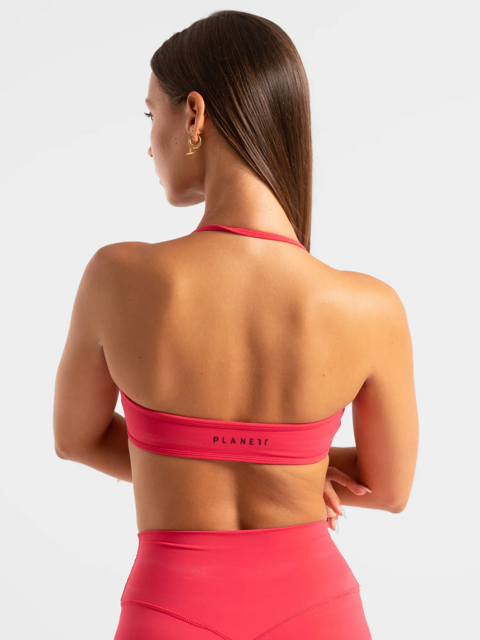 Raspberry Halter Crop - Activewear