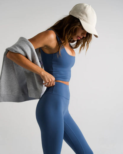 Invisible Scrunch Leggings - Slate Blue / XS