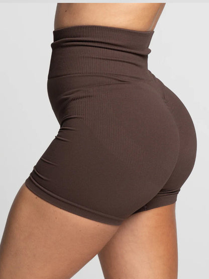 Espresso Invicible Scrunch Shorts - Activewear