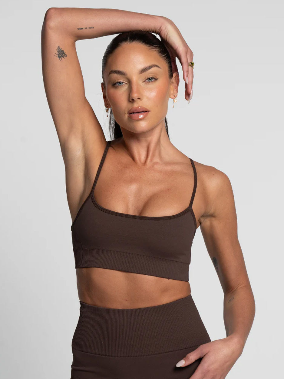 Espresso Seamless Crop - Activewear