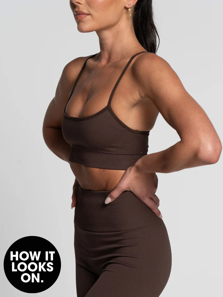 Espresso Seamless Crop - Activewear