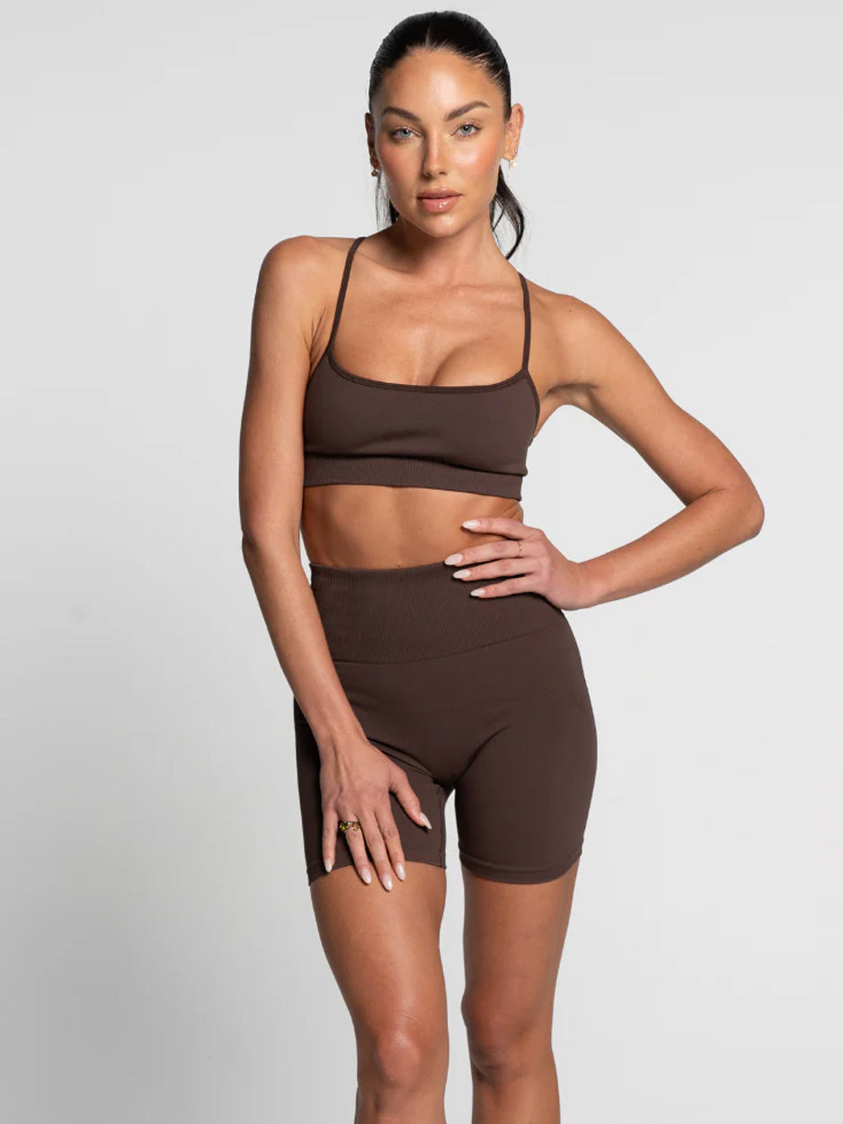 Espresso Seamless Crop - Activewear