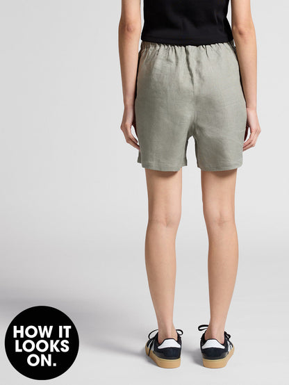 Women’s Natural Linen Shorts