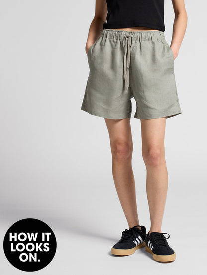 Women’s Natural Linen Shorts