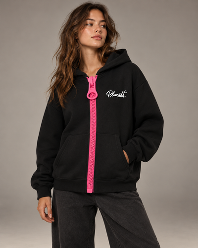 Chunky Zip Oversized Hoodie | Boxy