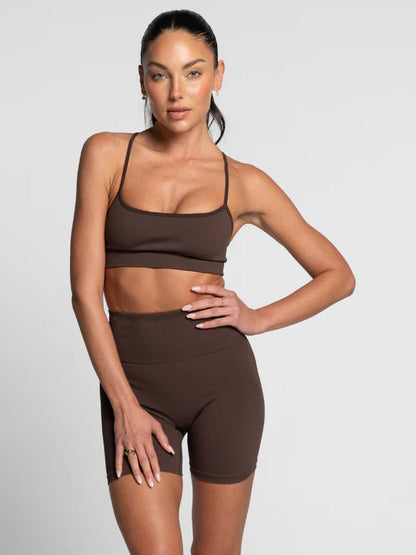 Espresso Seamless Crop - Activewear