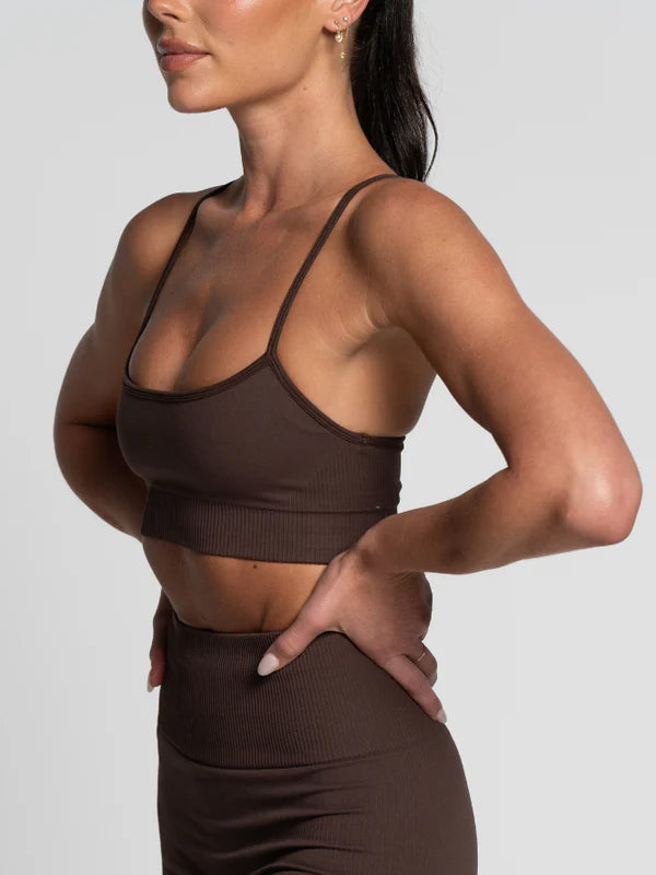 Espresso Seamless Crop - Activewear