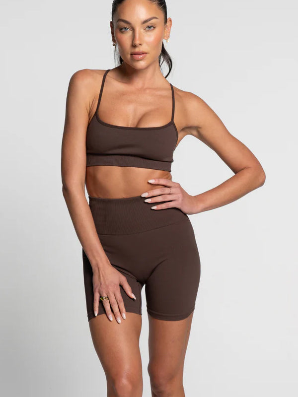 Espresso Seamless Shorts - Activewear