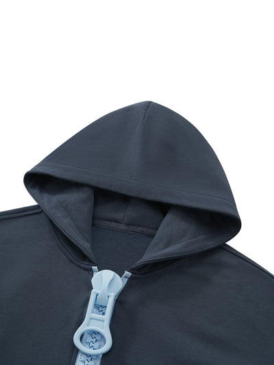 Chunky Zip Oversized Hoodie | Boxy