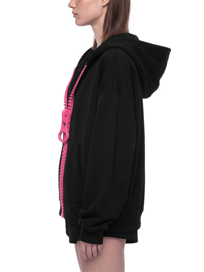 Chunky Zip Oversized Hoodie | Boxy