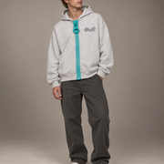 Chunky Zip Oversized Hoodie | Boxy
