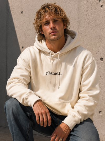 Ecru Oversized Heavy Hoodie