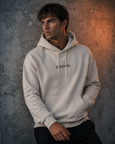 Ecru Oversized Heavy Hoodie