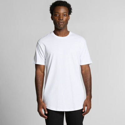 White crew neck t-shirt with short sleeves and ribbed neckline, made of cotton.