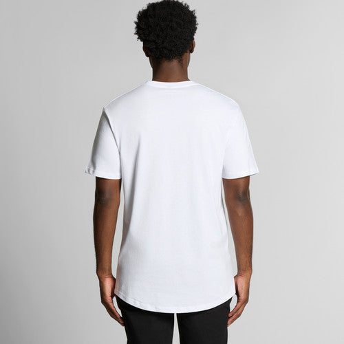 White nike t-shirt with a swoosh logo on the back.