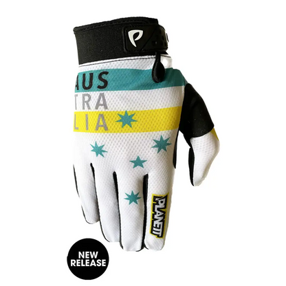 Australia-themed cycling glove.