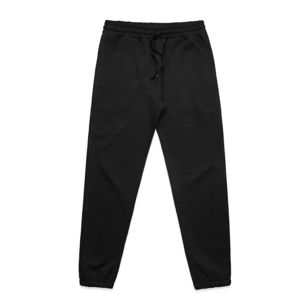 Black drawstring sweatpants.