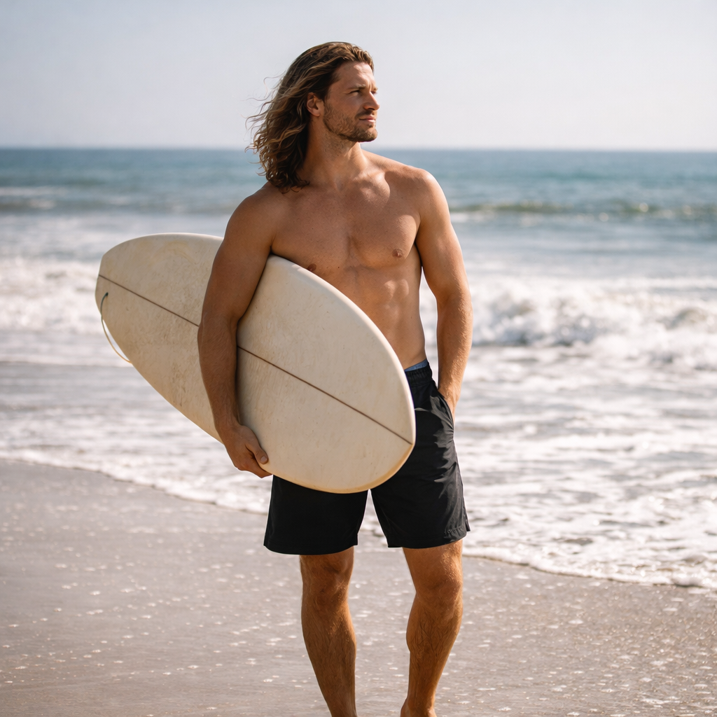 Black Portsea Swim Shorts