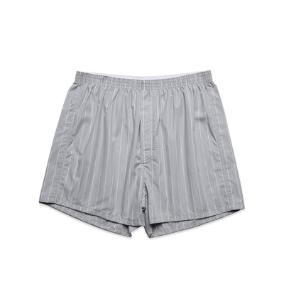 Boxer Fine Stripe Shorts 1216 - Smoke/White