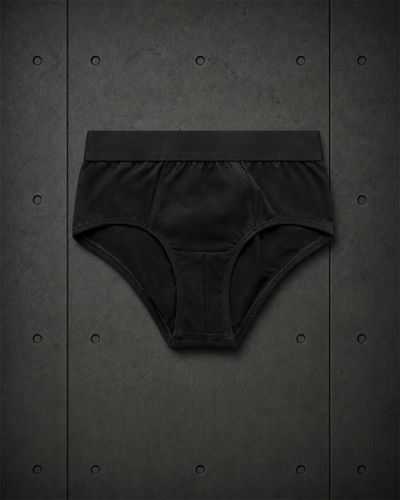 Briefs 1212 blank product on dark industrial concrete background