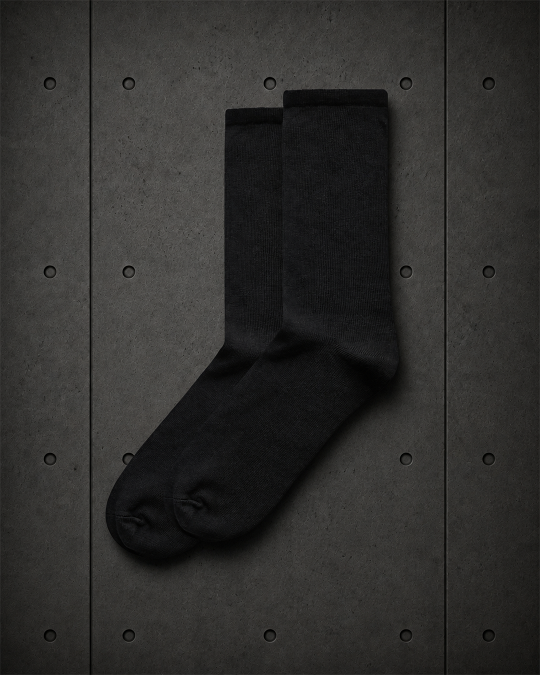 Business Socks (2 Pairs) 1213 blank product on dark industrial concrete background