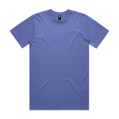 Lavender t-shirt with short sleeves and crew neck, made of cotton.