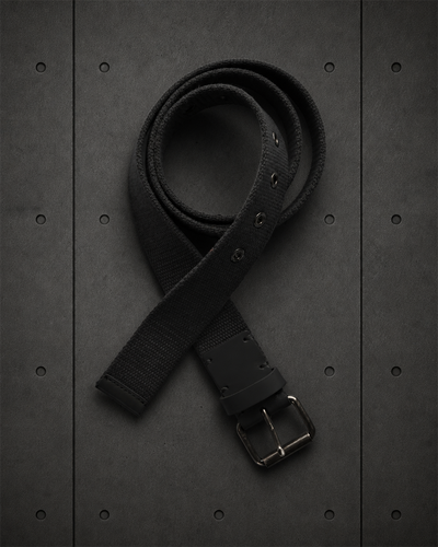 Cotton Webbing Belt 1406 blank product on dark industrial concrete background