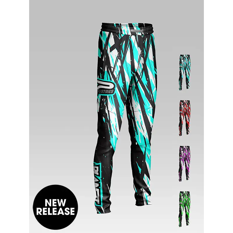 Patterned athletic pants.