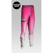 Pink and white gradient sweatpants.