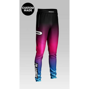 Gradient-colored custom-made sweatpants.