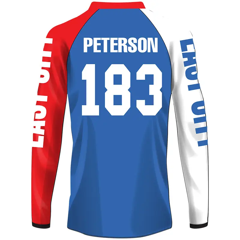 Long-sleeved jersey.