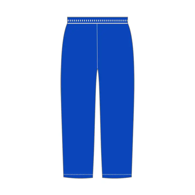 Blue athletic pants.