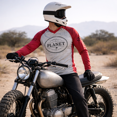 White and black motocross helmet with a visor