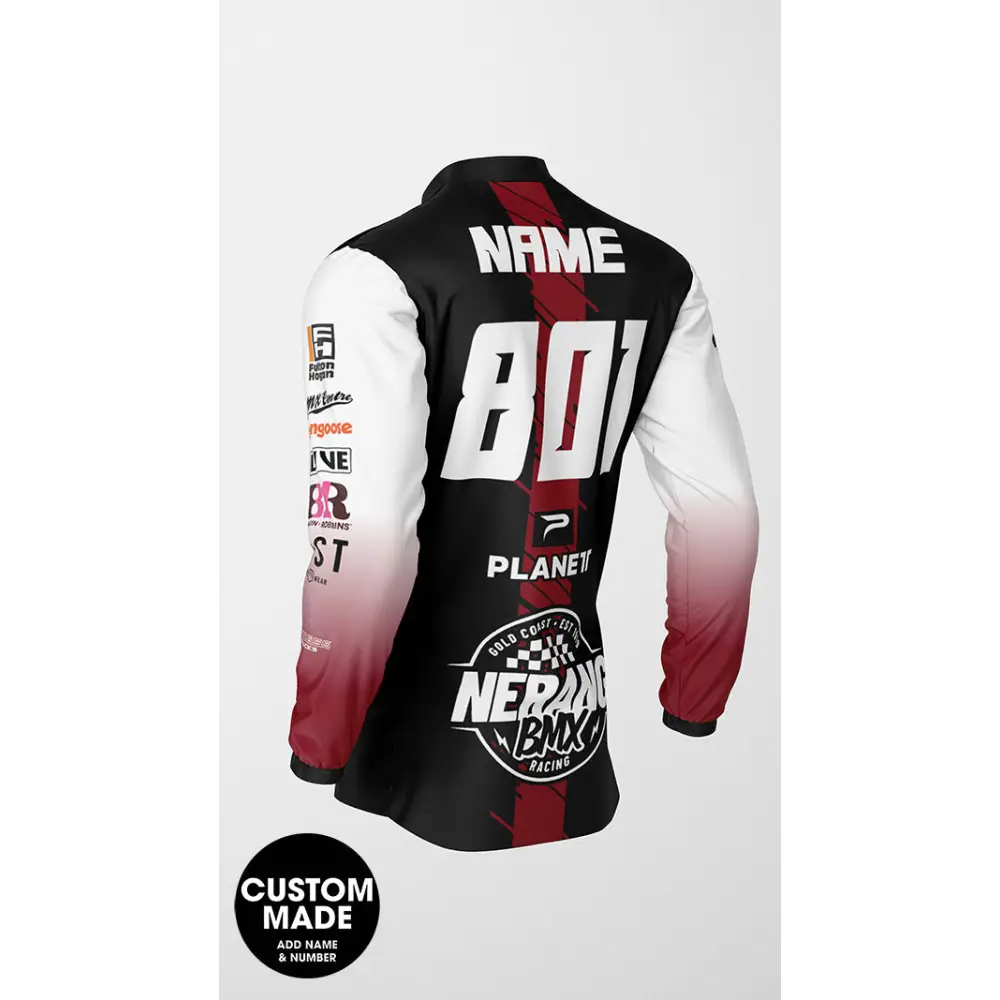 Customizable BMX racing jersey.