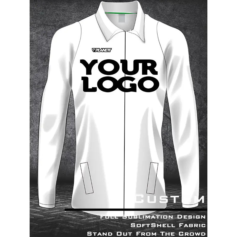 White long-sleeved jacket.