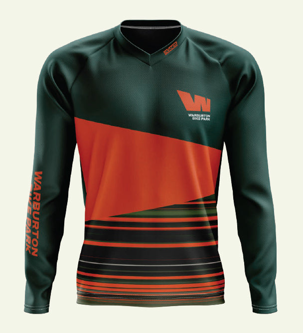 Long-sleeved cycling jersey.