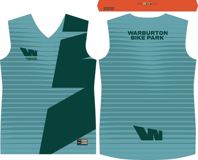 Sleeveless athletic shirt.