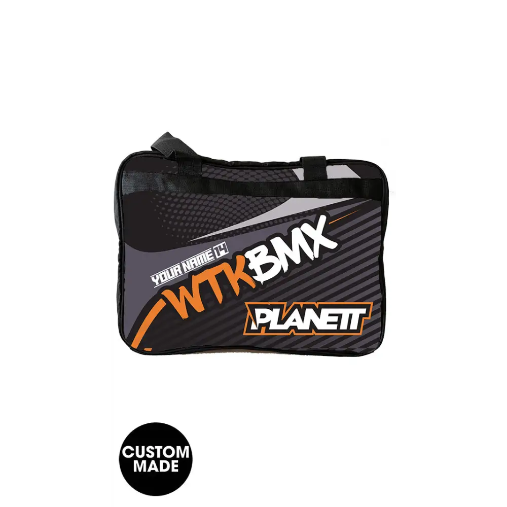 Black and gray BMX bag.