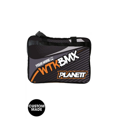Black and gray BMX bag.
